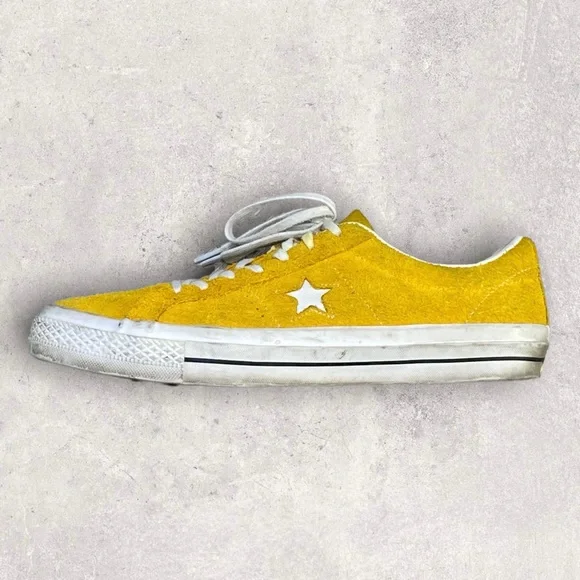 CONVERSE Yellow Sulfur Suede One Star Vintage Ox Men’s Sneakers
